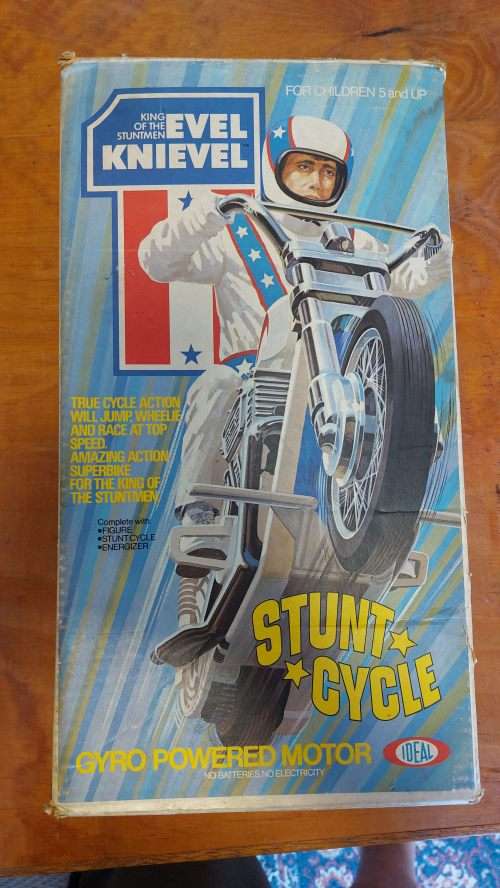 Evil Knievel Stunt Cycle Vintage Toy 1975 (CIB)