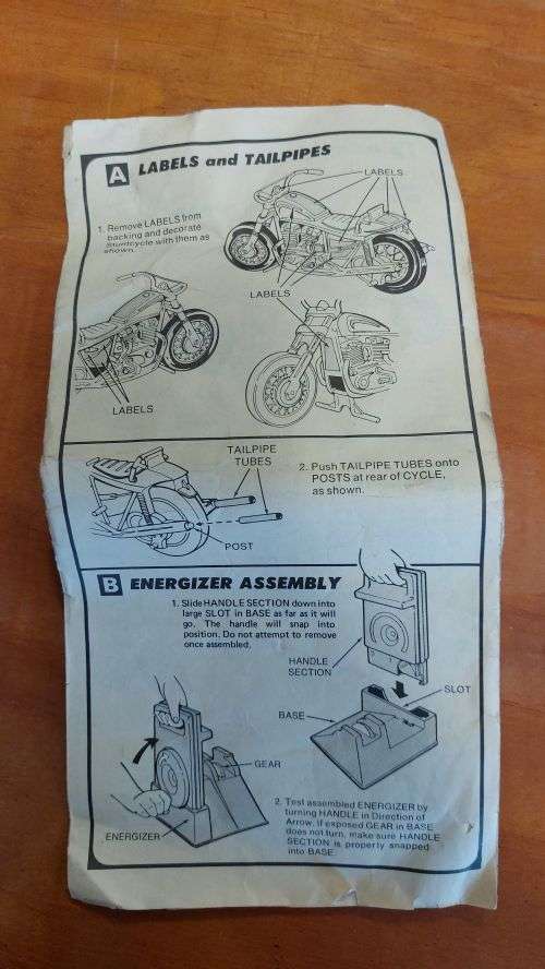 Evil Knievel Stunt Cycle Vintage Toy 1975 (CIB)