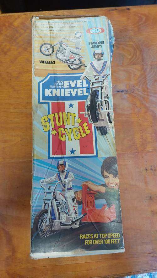 Evil Knievel Stunt Cycle Vintage Toy 1975 (CIB)