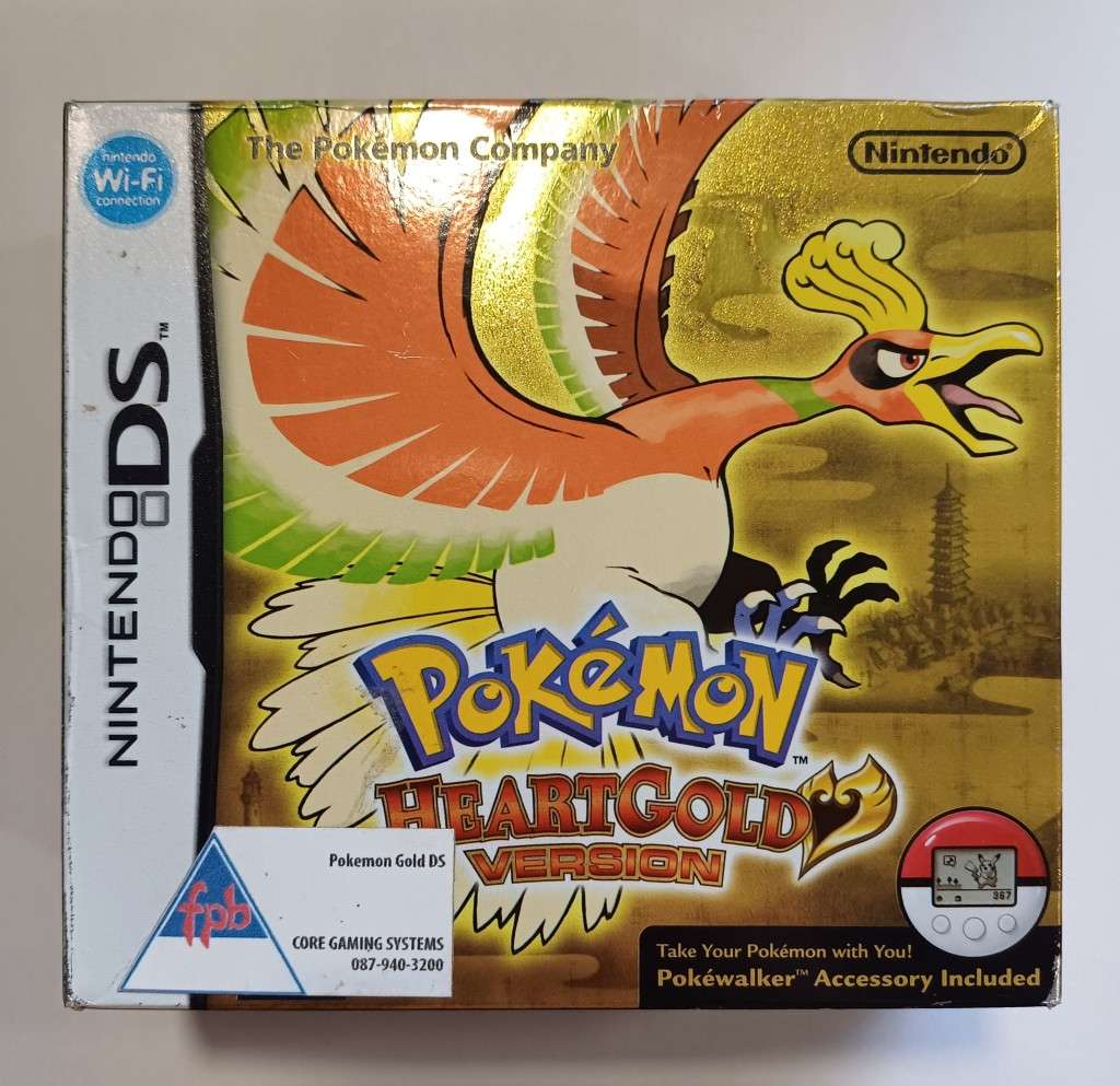 Pokémon Heartgold Version With Pokewalker PAL Nintendo DS CIB