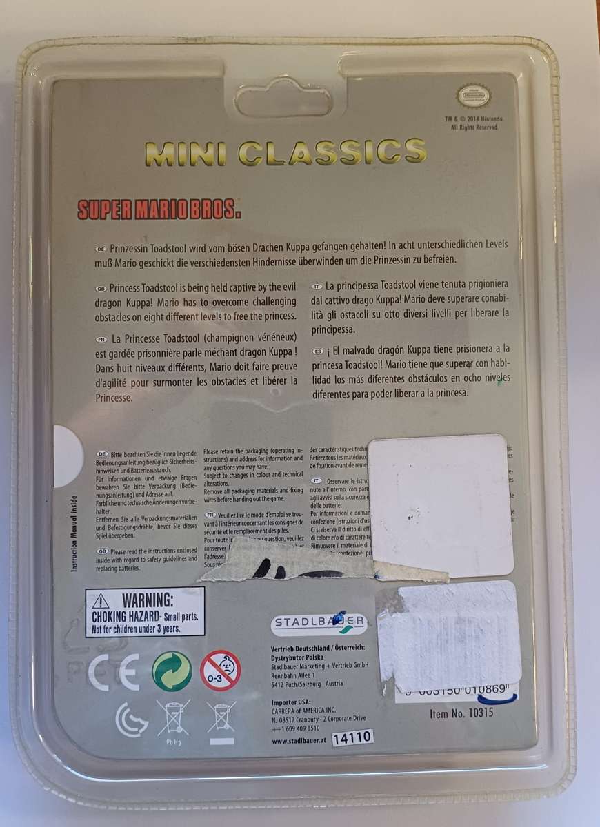 Super Mario Bros. Mini Classics Game and Watch (Sealed)