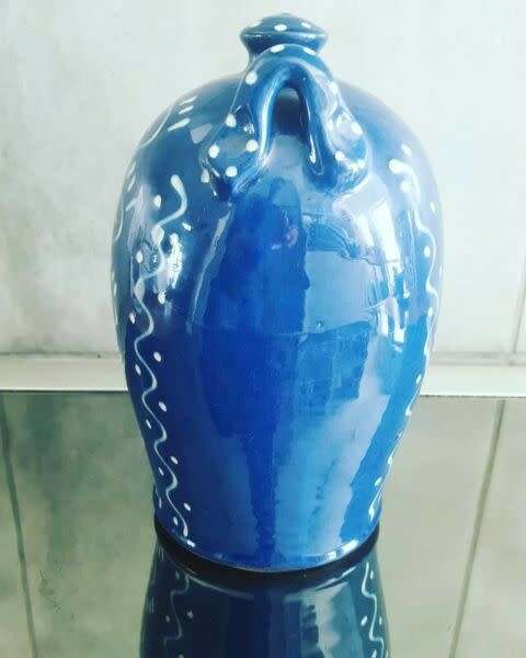 Large Vintage Wetherigg Pottery Salt Pig