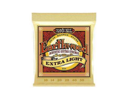 Guitar Acoustic Strings: Ernie Ball Earthwood Extra Light 2006