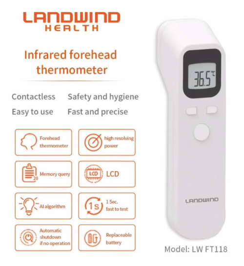 Landwind LWFT118 Infrared Thermometer - in stock (free shipping) premium medical device