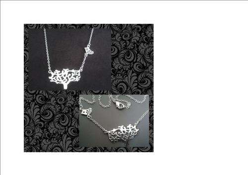 Beautiful "BIRD & TREE" Necklace !!! Silver Filled 925