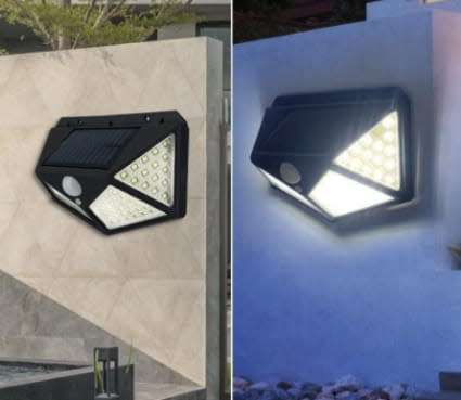 SOLAR WALL LAMP 100 LED