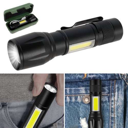 2000LM LED USB Portable Flashlight