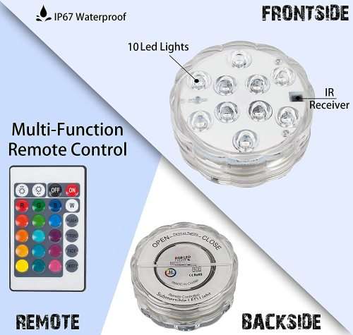 Submersible Led Lights with Remote