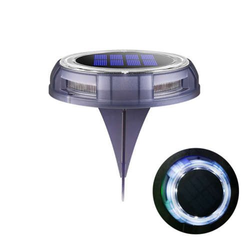 Solar Ground Lights 16 LED Outdoor Waterproof In-Ground Lights Solar Powered (White)