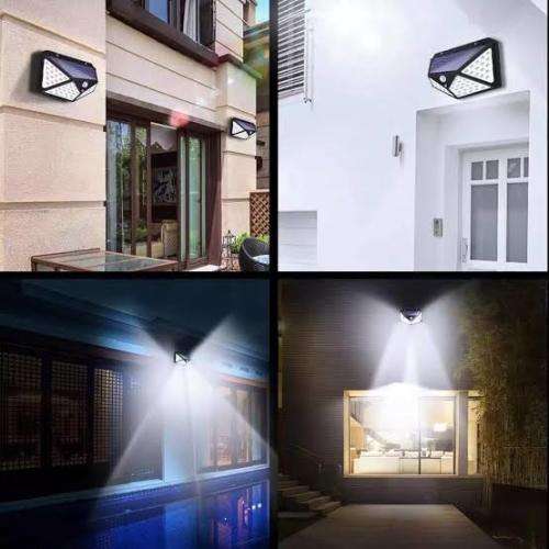 100 LED Solar Motion Sensor Wall Light With 3 Modes