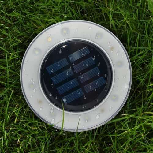 Solar Outdoor Buried Light 8 LED Cool White IP65