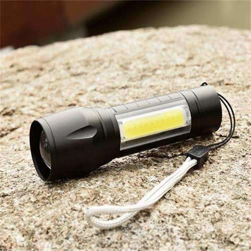 USB Rechargable Mini Torch with Zoom Function
