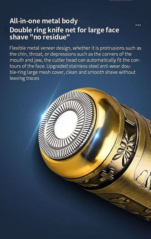 Mini Electric Shaver Razor With Usb Rechargeable Washable Hair Trimmer