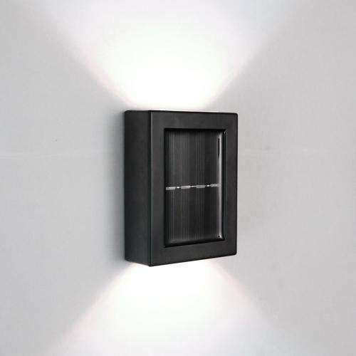 Solar Wall Light Up And Down Waterproof Glow Wall Light Outdoor Garden Lamp