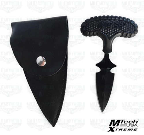 USA Push Hook knife in 440 stainless steel black with Case