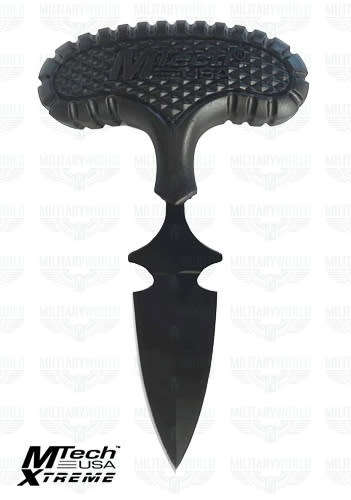 USA Push Hook knife in 440 stainless steel black with Case