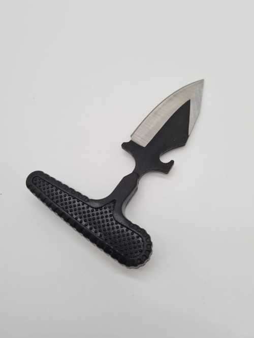 USA Push Hook knife in 440 stainless steel black with Case