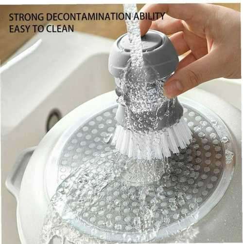 Soap Dispensing Cleaning Pot Brush With Holder