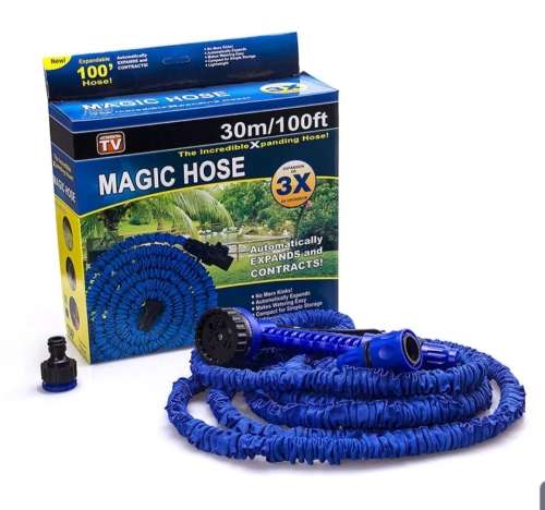 Magic Expanding Hose 30m/100ft Flexible Garden Water Hose+Spray Gun