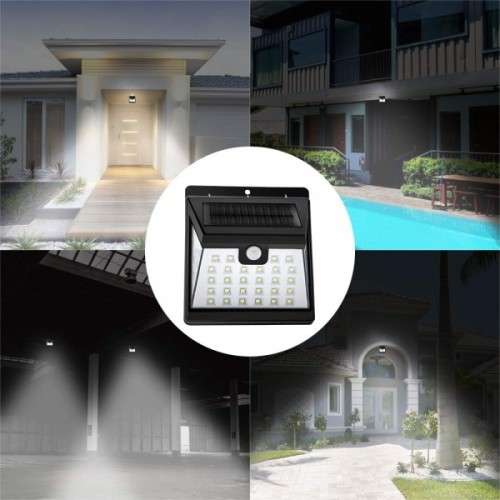 40 LED Solar Motion Sensor Wall Light