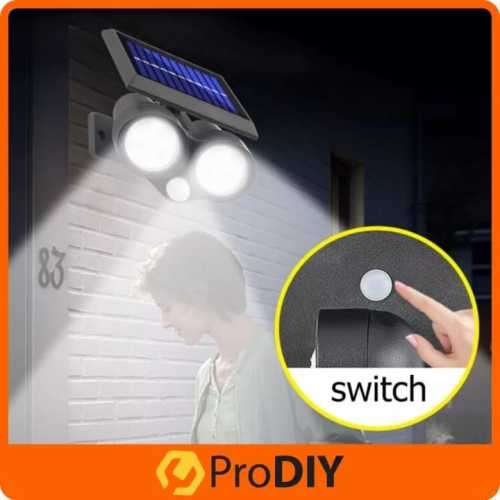 Multifunctional Double Headed Solar Wall lamp