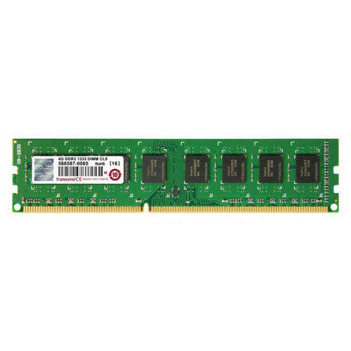 Transcend JM1333KLN4G Jetram 4GB 240-pin Ddr3 Desktop Memory 2Rx8 1333 ECC Pc3