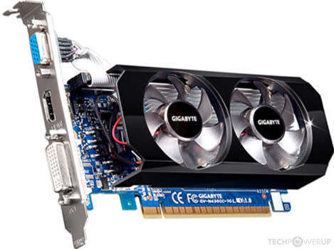 Gigabyte Winforce Nvidia Gt 430 OC Graphics card with HDMI, VGA and DVi port