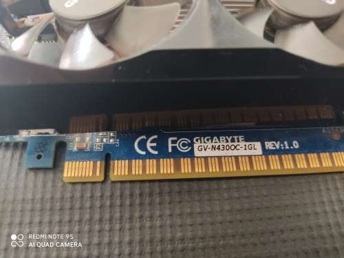 Gigabyte Winforce Nvidia Gt 430 OC Graphics card with HDMI, VGA and DVi port