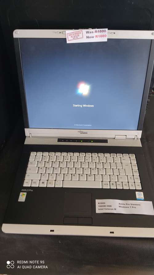 FREE SHIPPING***December Sale***Siemens AMILO Pro Laptop***160GB HDD***Windows 7 Pro***