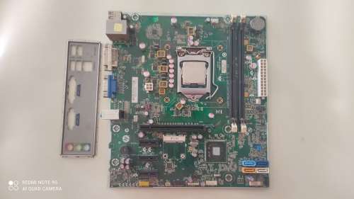 HP LGA1155 Motherboard + Pentium G620 2.6GHz CPU + IO Shield ( Back Plate ) *** Untested ,sold as is