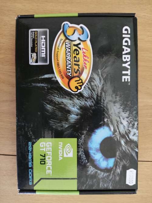 **BOXED**Gigabyte GT710 2GB GDDR3 Graphics Card**HDMI**DVI**VGA**
