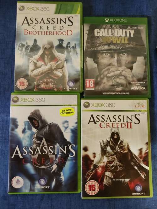 Xbox One S 500GB with Series S Controller and 4 Games + Original Box