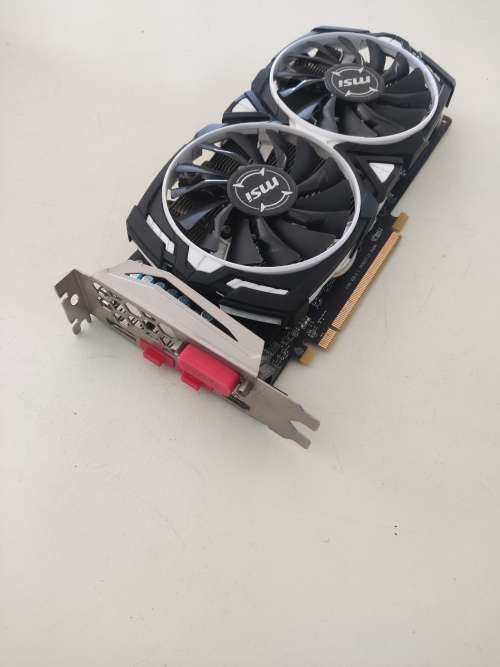 MSI Armor RX570 4GB GDDR5 OC Graphics Card**HDMI**Dual Fans**8 Pin PCIe Power Cable needed**