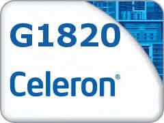 Intel Core Celeron G1820**4th gen CPU**LGA1150**@ 2.7GHz**Dual Core
