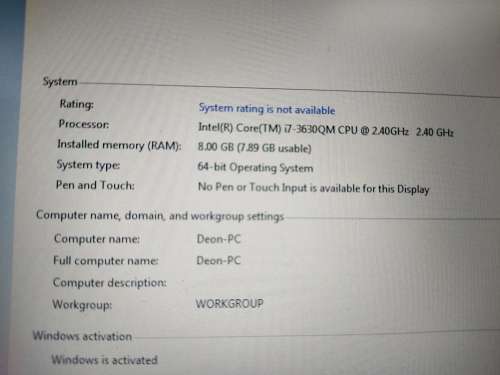 **Huge 17inch Gaming Laptop**Clevo W370ET Gaming Laptop**Quad Core i7**2GB GTX Graphics card**