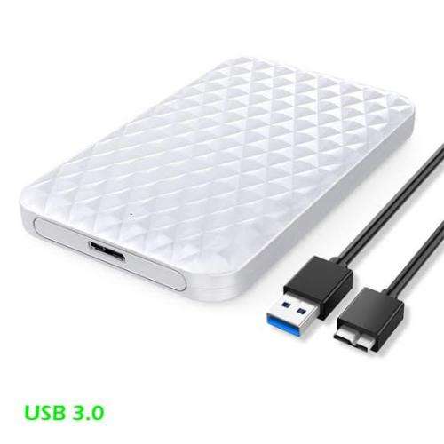White Orico HDD Enclosure for 2.5inch harddrives or SSD`s