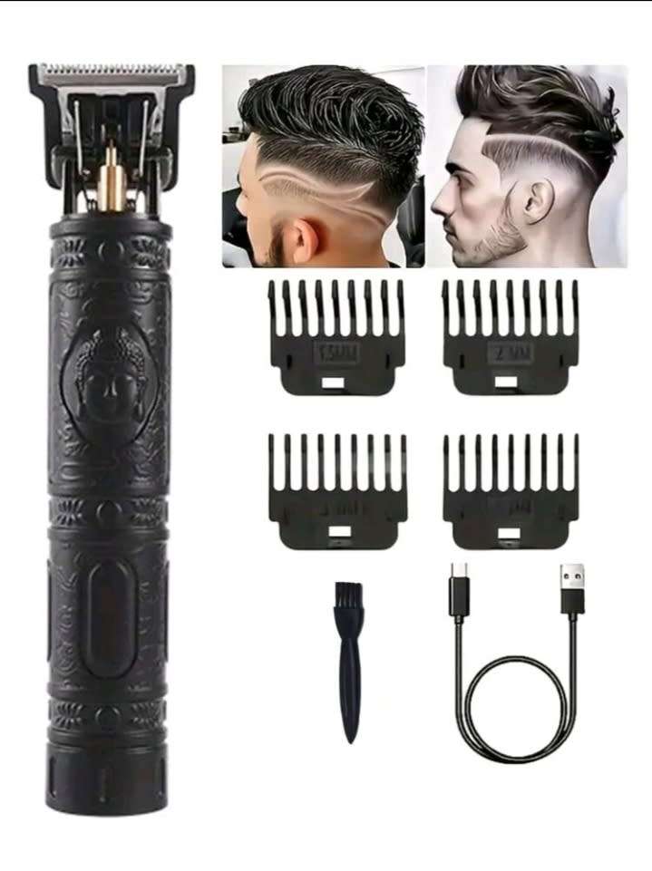 Black cordless hair trimmer