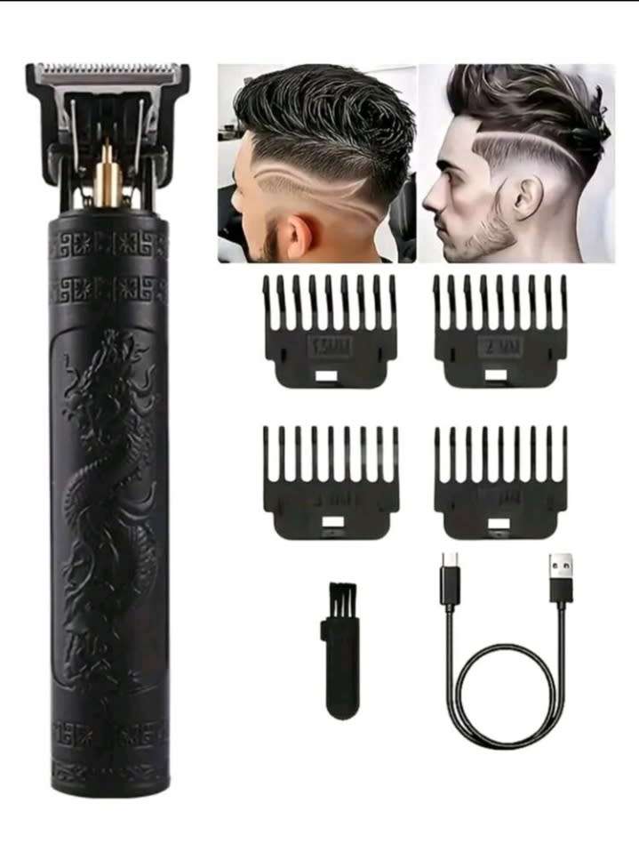 Black cordless hair trimmer