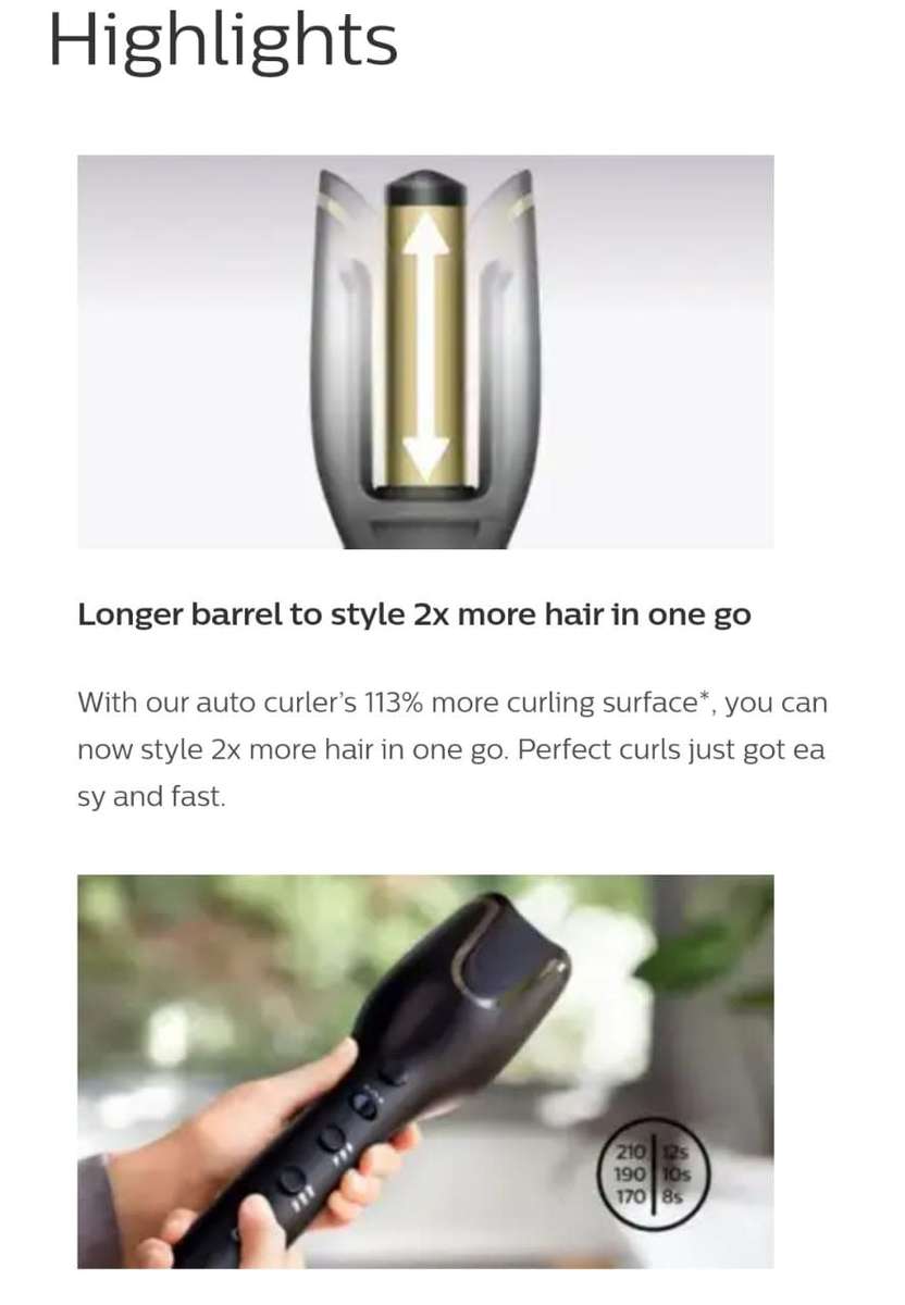 ***Phillips***AUTO CURLER****LIMITED STOCK