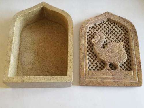 Unique Stone Hand Made Dodo Trinket Box