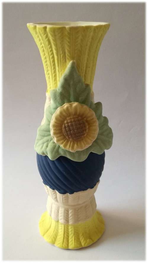 `Jersey Style` Yellow Short Vase - a
