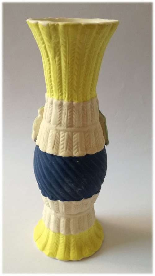 `Jersey Style` Yellow Short Vase - a