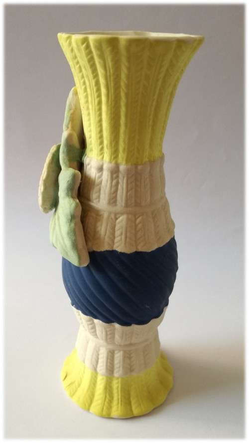 `Jersey Style` Yellow Short Vase - a