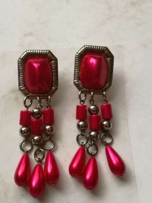 Bold Pink with Gold Tone Frame