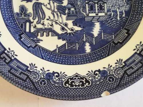 `Clearance Sale` - Willow Plate -  Churchill of England