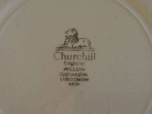 `Clearance Sale` - Willow Plate -  Churchill of England