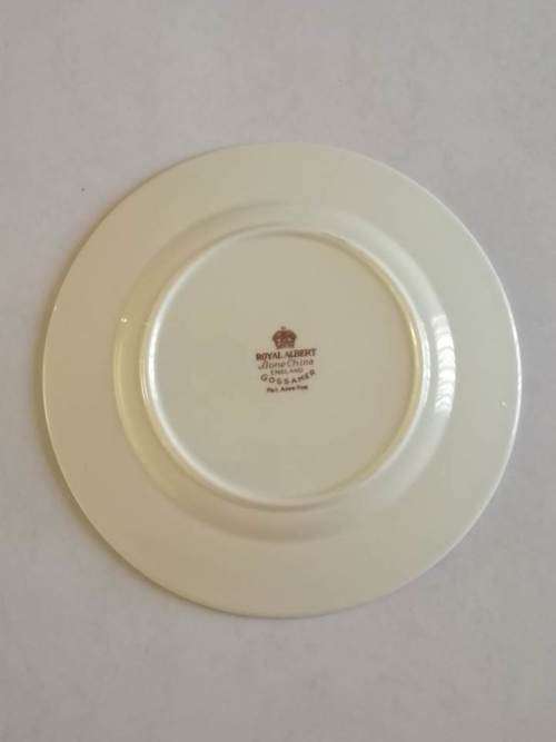 1950`s Royal Albert Bone China `Gossamer` Side Plate -  Grey (lighter)