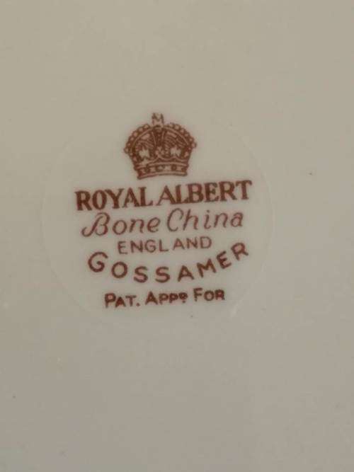 1950`s Royal Albert Bone China `Gossamer` Side Plate -  Grey (lighter)