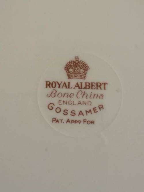 1950`s Royal Albert Bone China `Gossamer` Side Plate -  Green