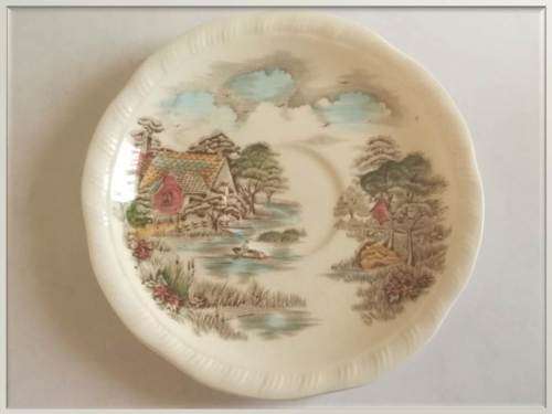 1900 - 1920 Antique Alfred Meakin Staffordshire - Constables Cottage - Saucer